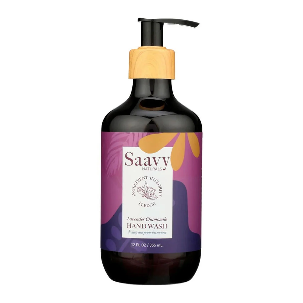 Exclusive Saavy Naturals Liquid Hand Soap Lavender Chamomile 12 Oz High-Grade
