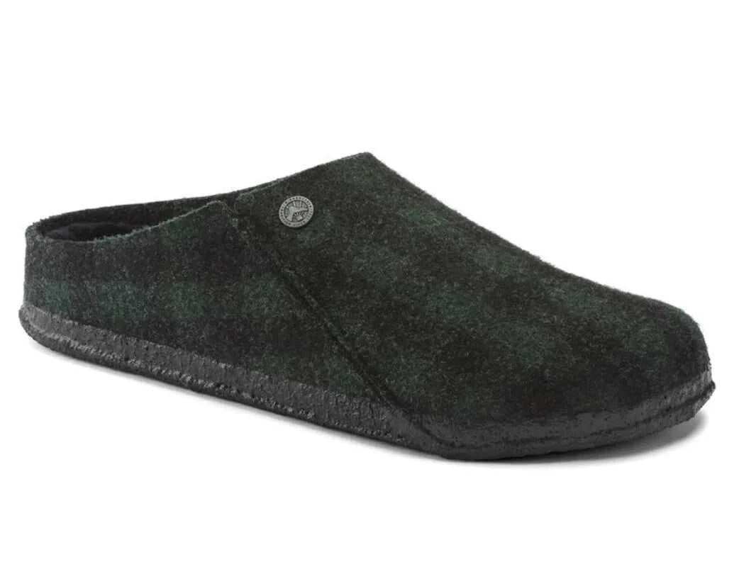 User-Friendly Birkenstock Zermatt Shearling Wool Felt Plaid Teal Green Powerful