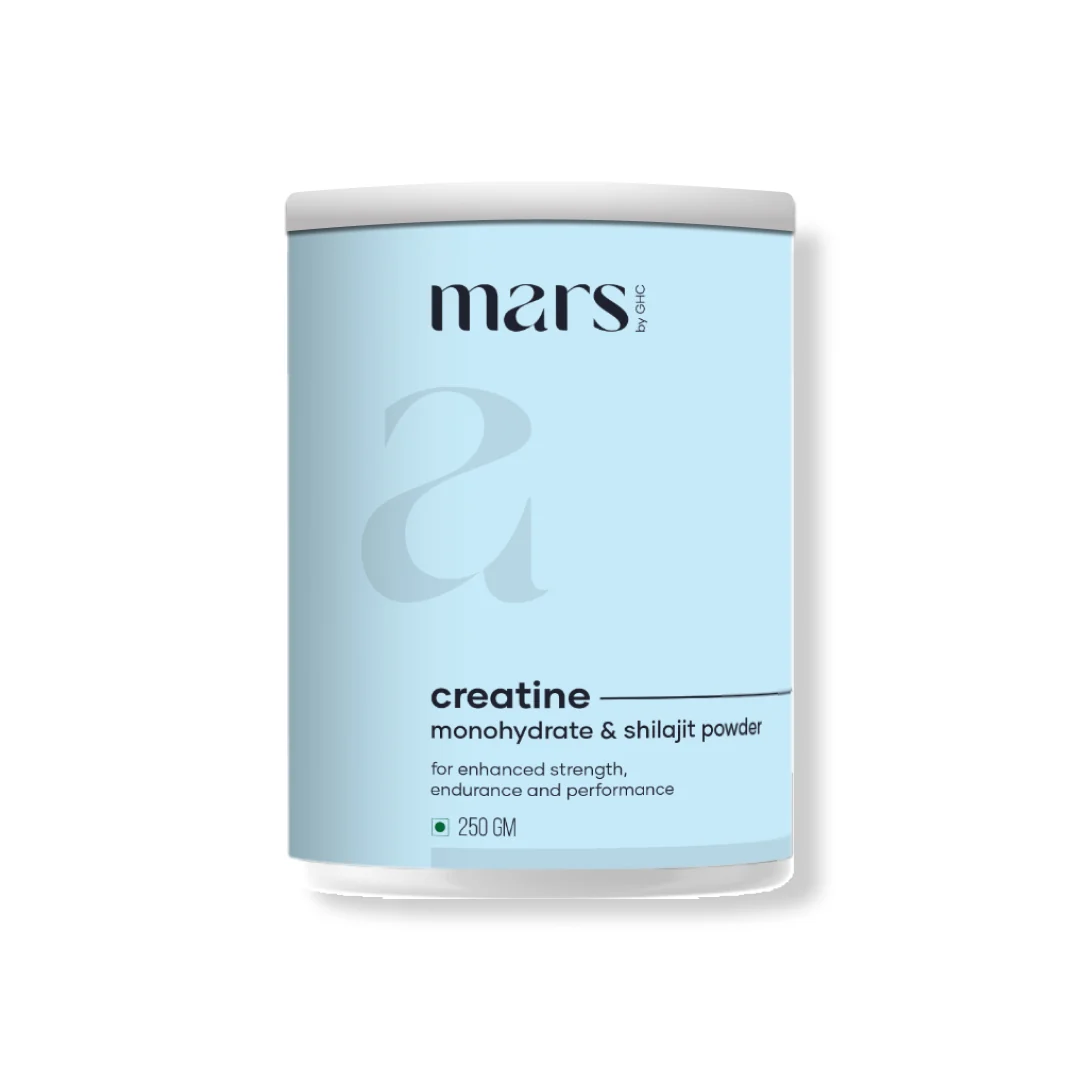 World-Class Mars Micronized Creatine Monohydrate Powder Powered with Shilajit 250 gm Easy-to-Use