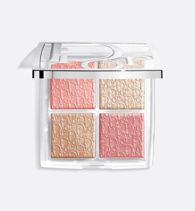 Detailed Christian Dior Backstage Glow Face Palette 003 pearly peach glow Refined