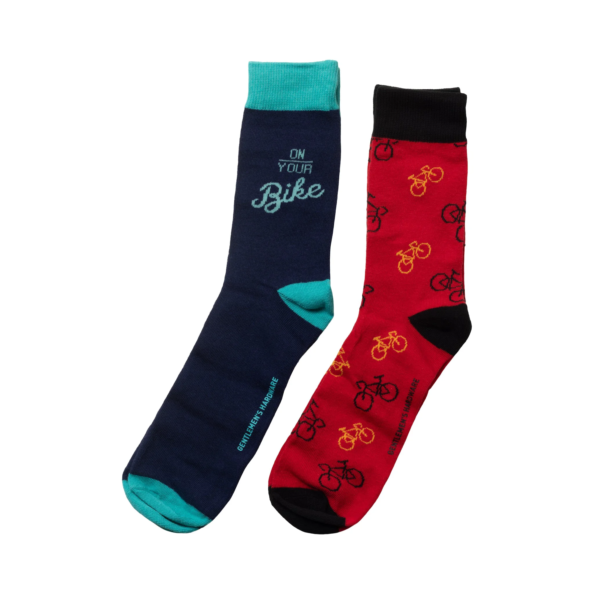 First-Class Set of 2 Bike Crew Socks Convenient