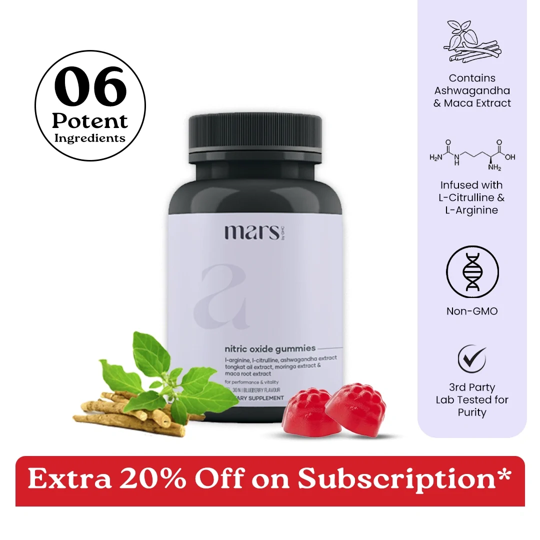 Original Mars Nitric Oxide Gummies Boost Performance T-Levels Blood Flow for Maximum Energy and Vitality Eco-Friendly