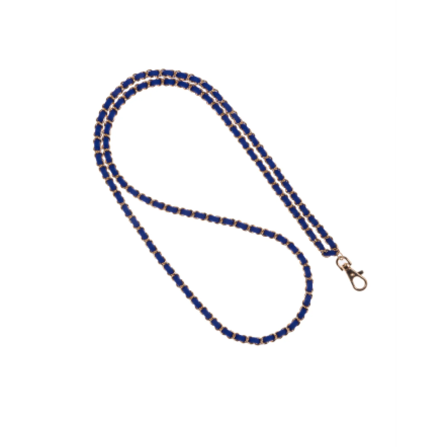 User-Friendly Royal Blue Gold Crossbody Phone Chain Pure