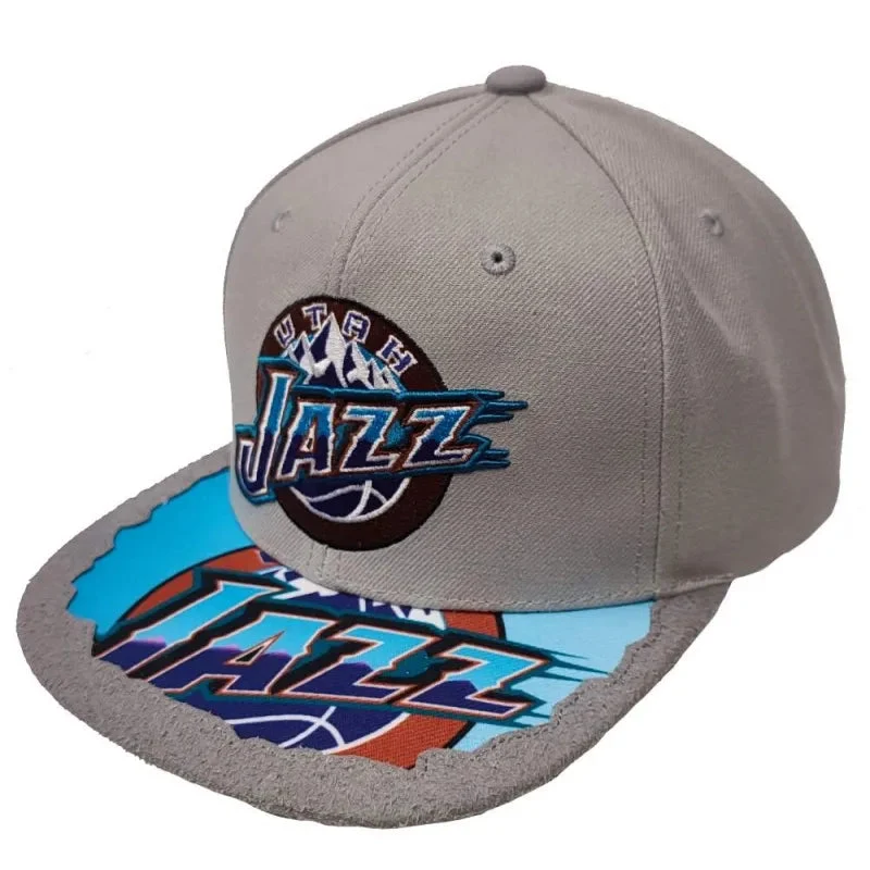 Traditional Mitchell Ness Men's NBA Munch Time Snapback Hwc Jazz Snapback Caps Fine