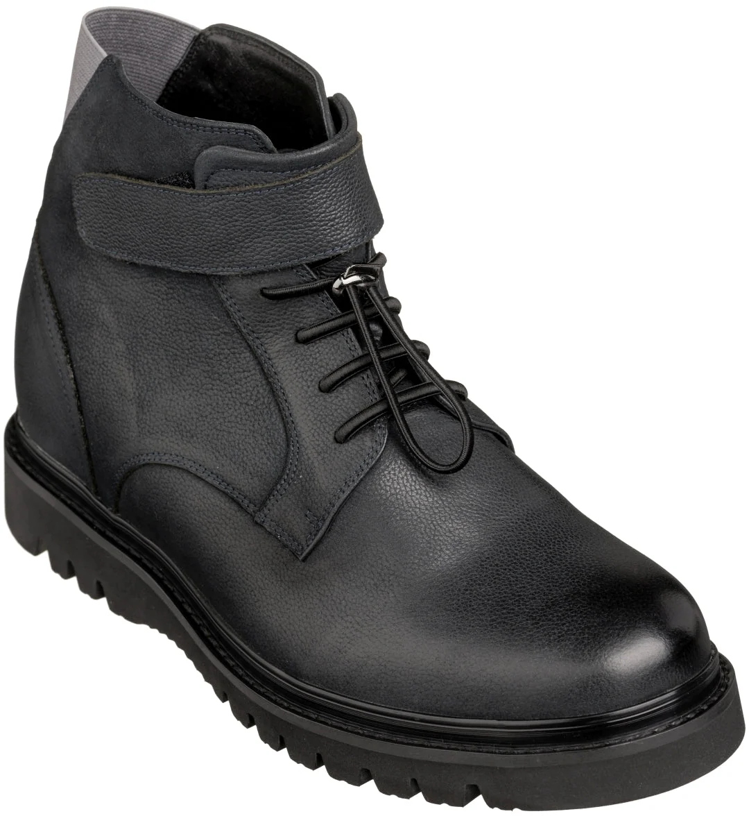 Minimalist CALTO - K83116 - 3.2 Inches Taller Dark Blue - Casual Boots Official