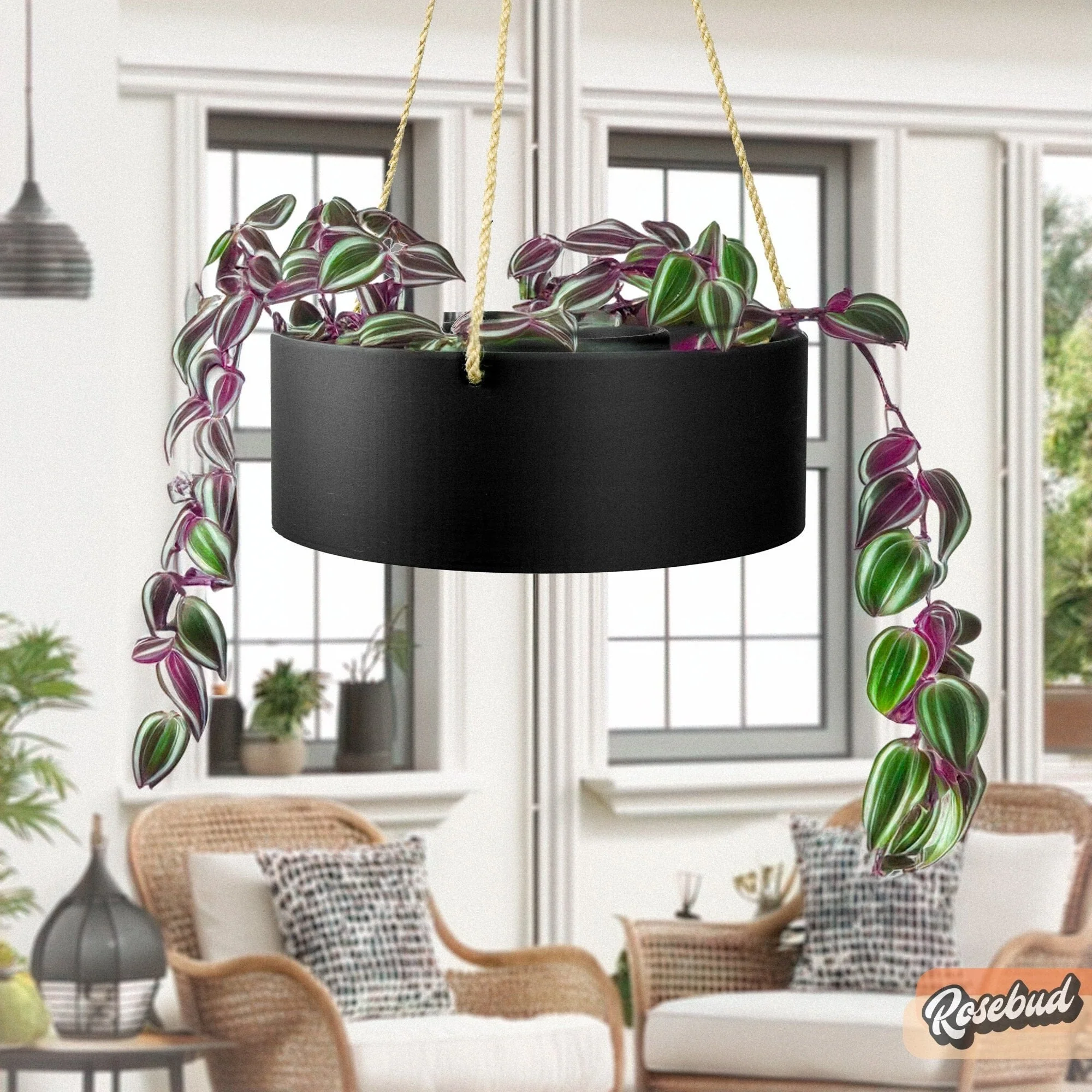 Carefully Designed Hanging Chandelier Planter with Drainage Crafted