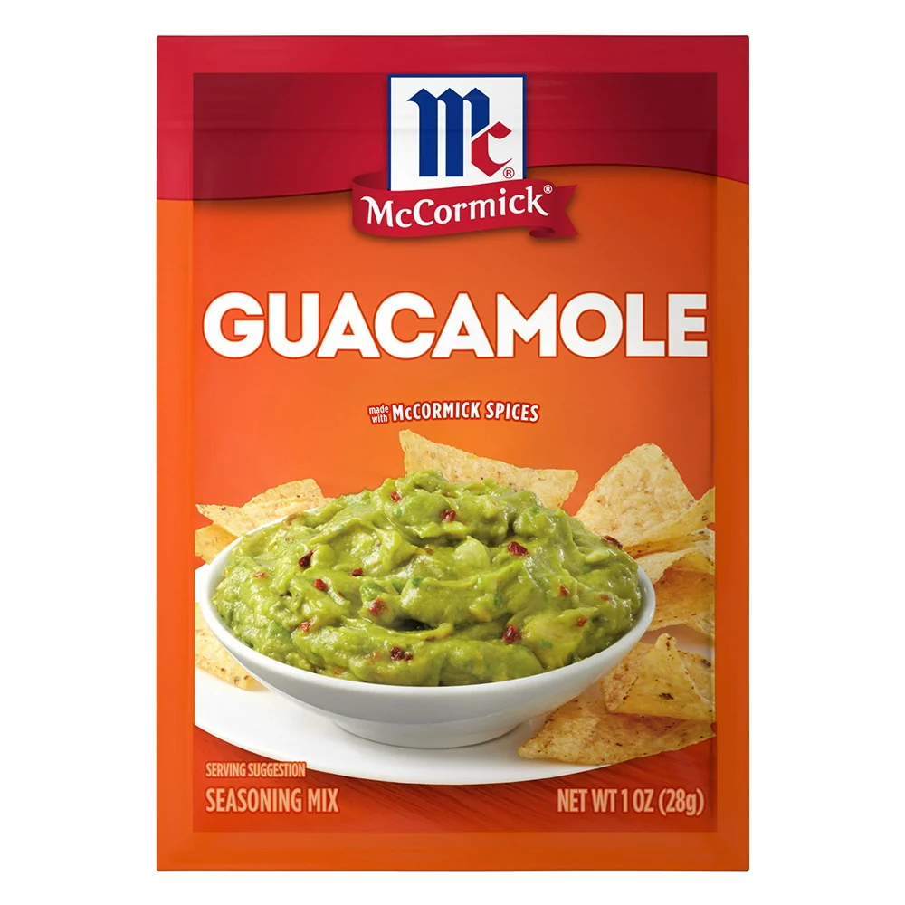 Elegant McCormick Guacamole Seasoning Mix Easy Blend for Fresh Flavorful Dip 1Oz 28g Durable