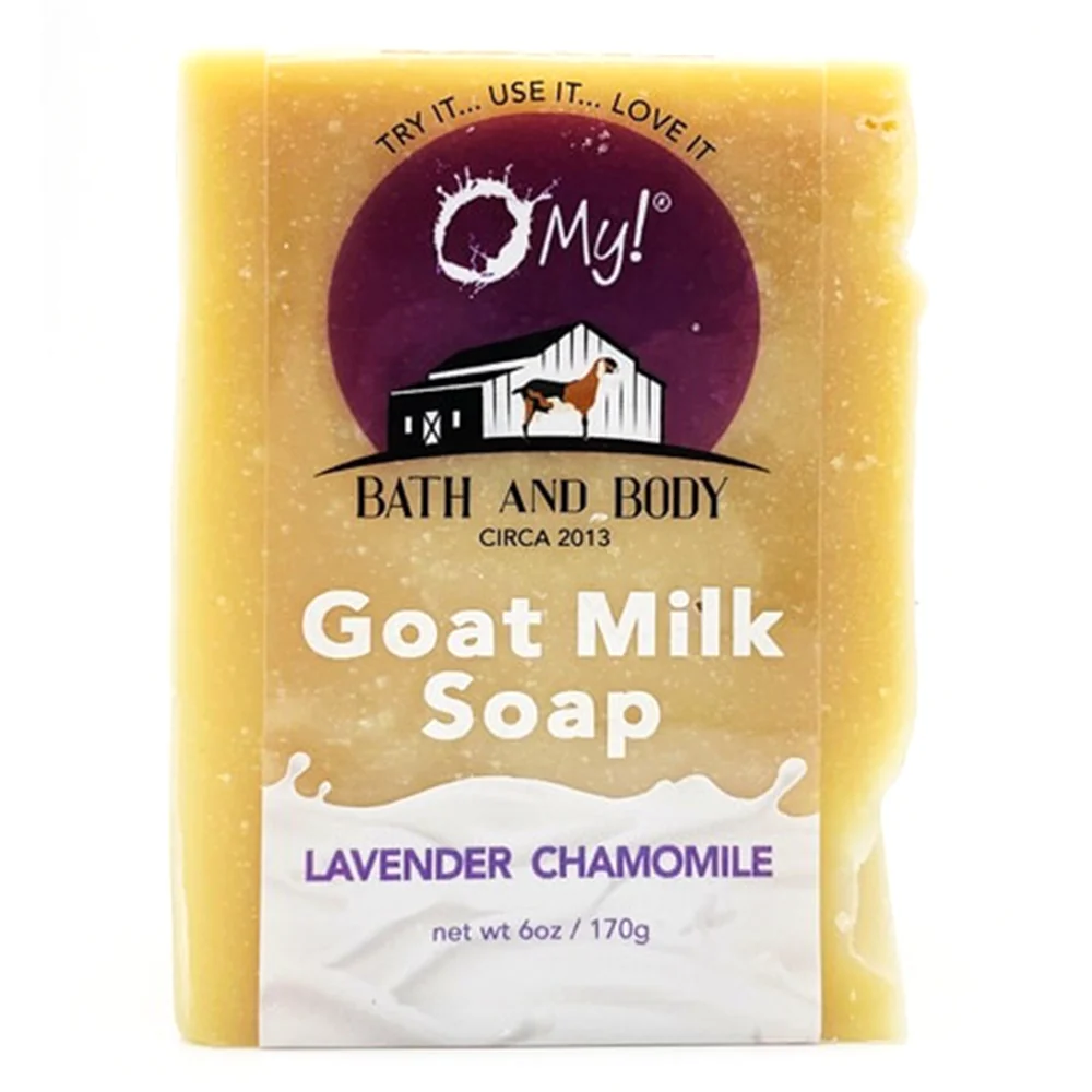 Trusted O My Bath and Body Goat Goat Milk Soap Bar Lavender Chamomile 6Oz 170g High-Grade