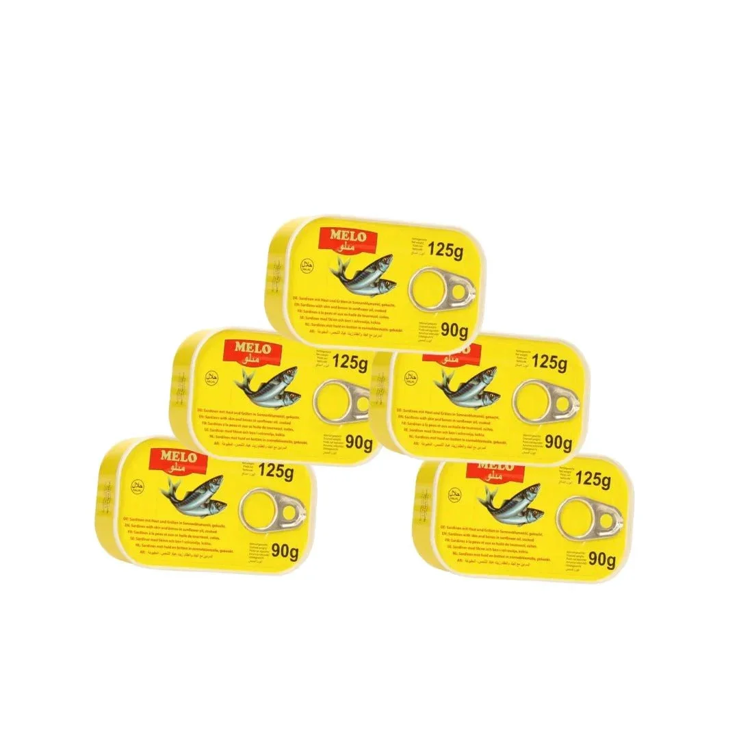 Recyclable Sardines in sunflower oil on display High-Performance