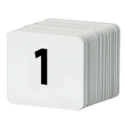 Effective Restaurant Plastic Table Order Number Service Signs Cards 1 Thru 100 Pack Verified