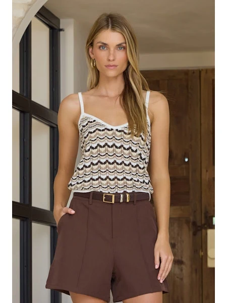 First-Class Stitches Stripes Penny Tank in Multi Combo Consistent
