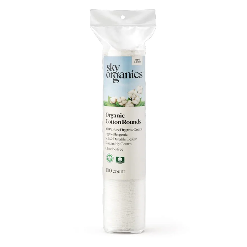 Fashionable Sky Organics Organic Cotton Rounds 100 Ea Professional