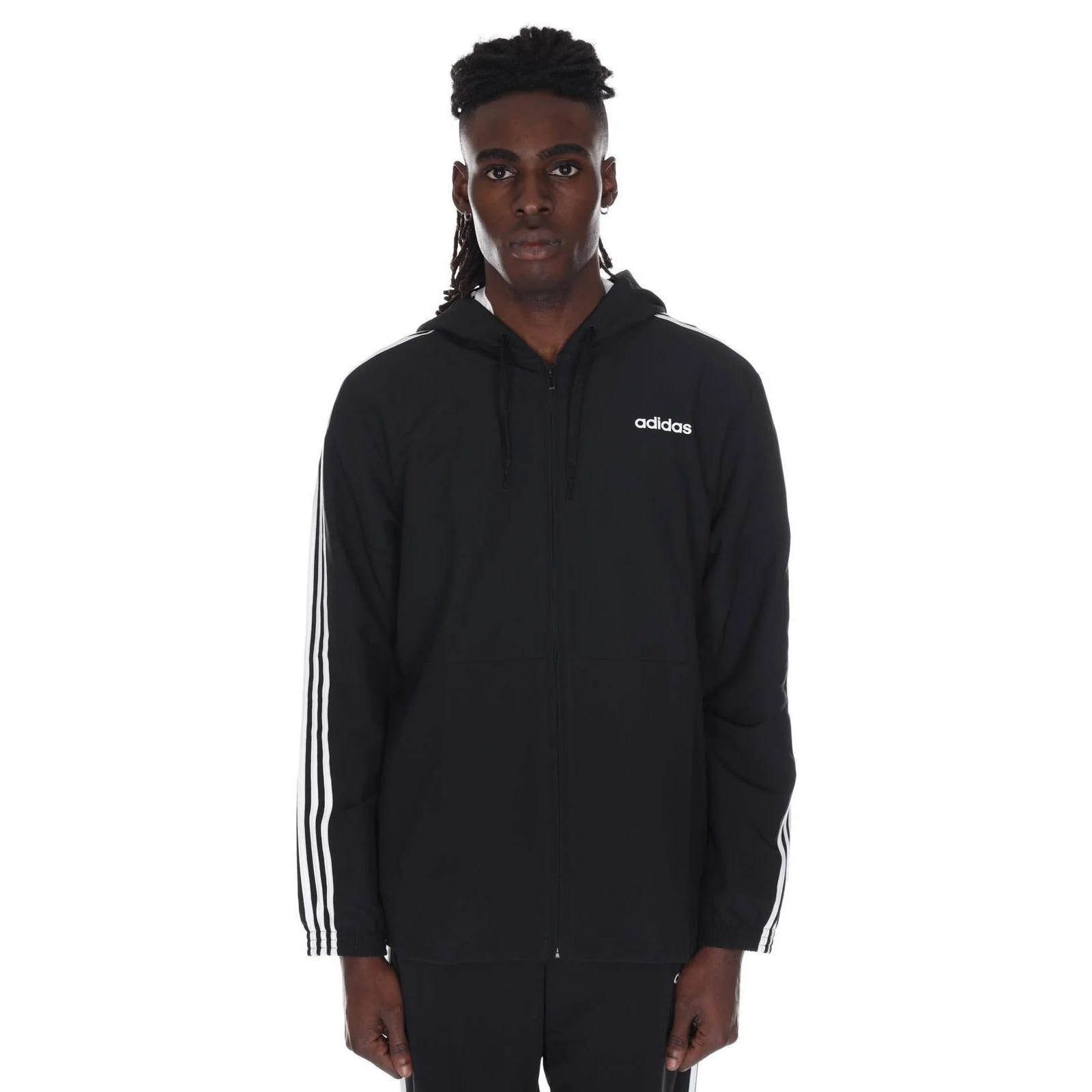 Artisan adidas Men's Essentials 3-Stripes Woven Windbreaker Windbreakers Certified