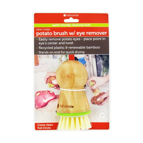 Modern Full Circle Tater Mate Potato Brush With Eye Remover - 1 Ea User-Friendly