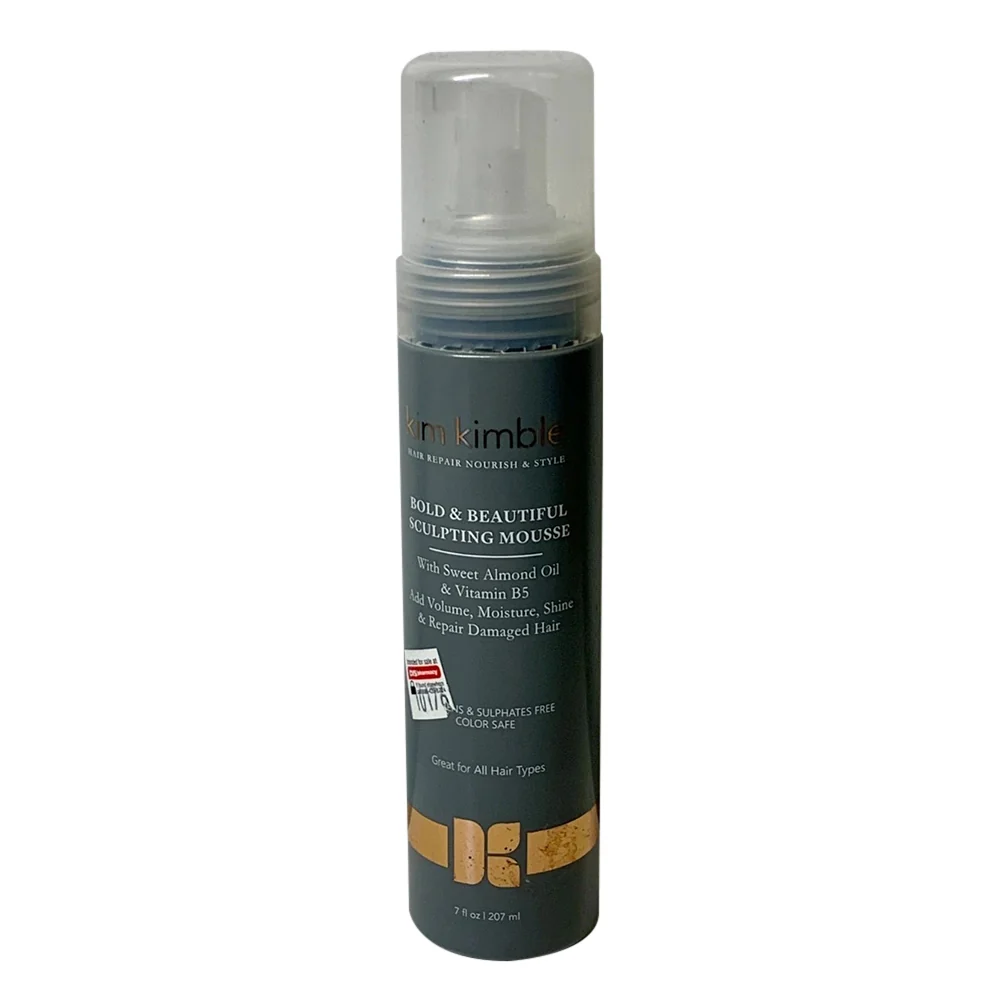 Elite Kim Kimble Bold and Beautiful Sculpting Mousse Sweet Almond Oil for Repair Damaged Hair 7Oz 207ml Casual