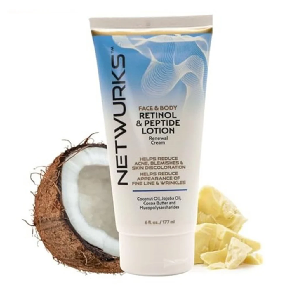 Stylish Netwurks Retinol and Peptide Lotion Renewal Night Cream for Face 6Oz 177ml Fashionable