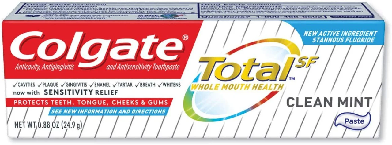 Exceptional Colgate Total SF Clean Mint Toothpaste 0.88 Oz Prestigious