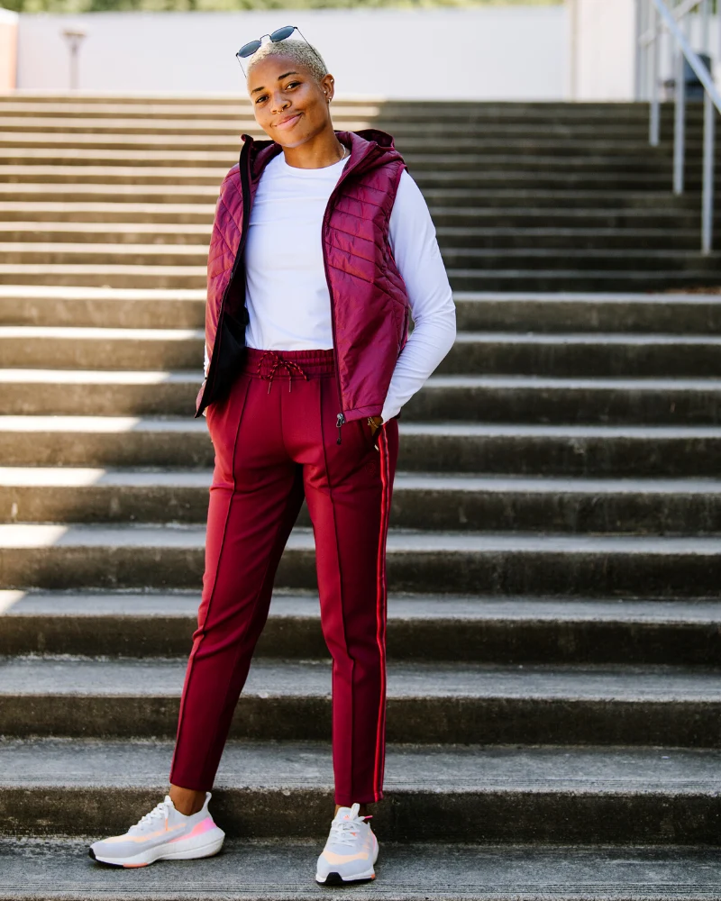 Artisan Powerstripe Mid Rise 28 7 8 Length Track Pant User-Friendly