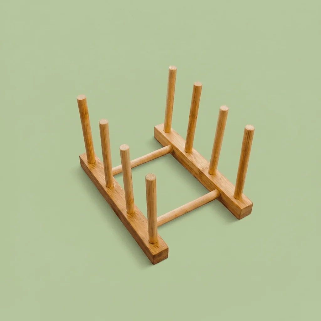 Exclusive Bamboo Pegged Drying Rack Sophisticated