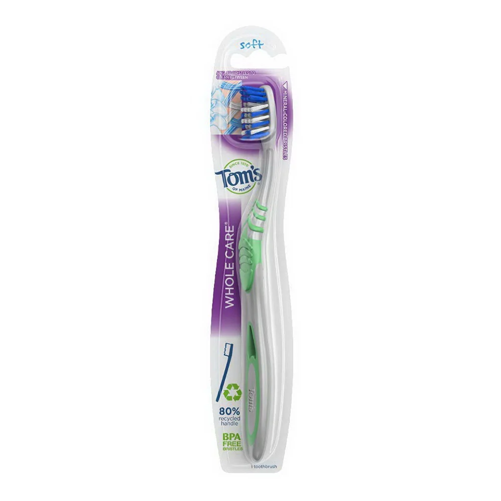 Crafted Toms of Maine Whole Care Soft Toothbrush 1 Ea Sustainable