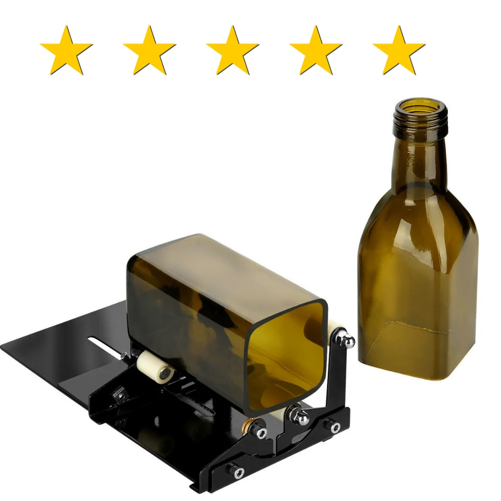Verified Complete Glass Wine Bottle Cutter Kit Premium