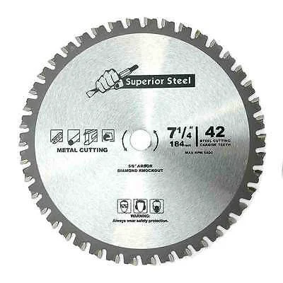 Advanced 7 1 4 Carbide Tip for Ferrous Metal Steel Cutting Circular Saw Blade Modern