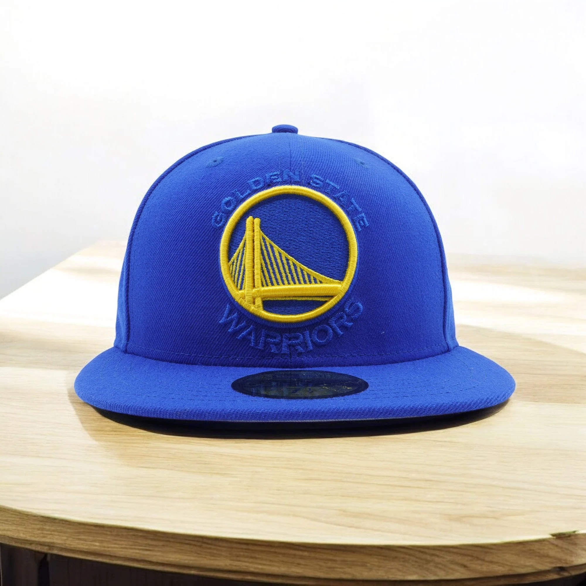 Secure New Era Men's NBA Golden State Warriors Logo Popped 59Fifty Fitted Sophisticated