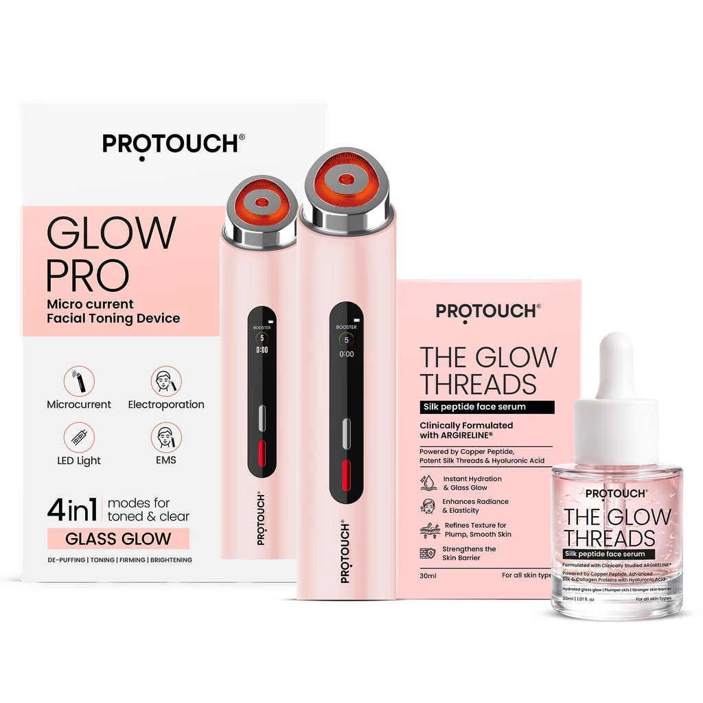 Eco-Friendly The Sculpt Glow Kit Glow Pro 4-in-1 Facial Toning Device Glow Threads Serum 30ml Artisan