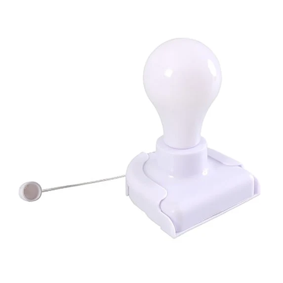 Trusted Battery Operated Stick On Powered LED Light Bulb w Pull String Top-Quality