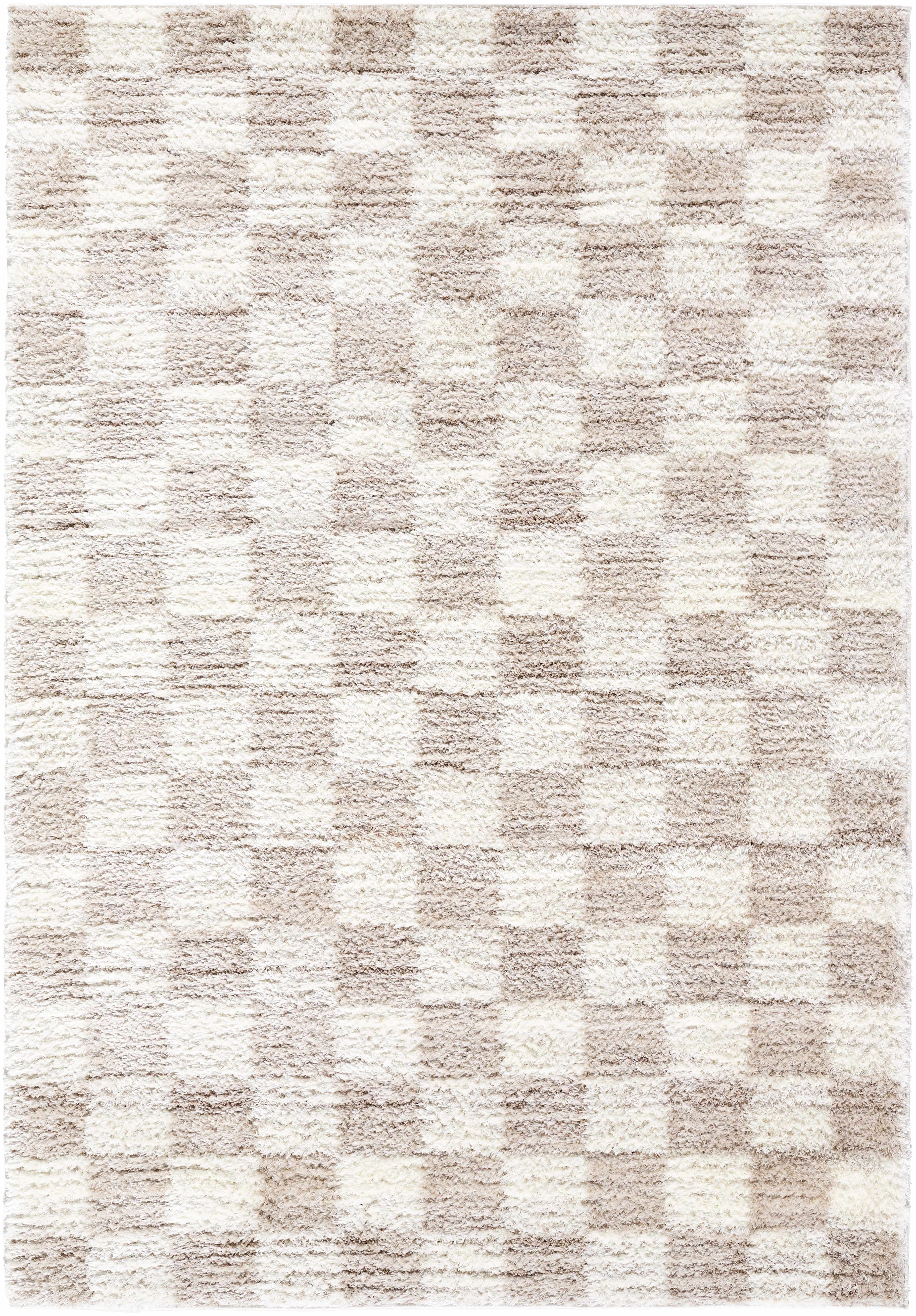 High-Grade Belita Cream Luxe Shag Area Rug Eco-Friendly