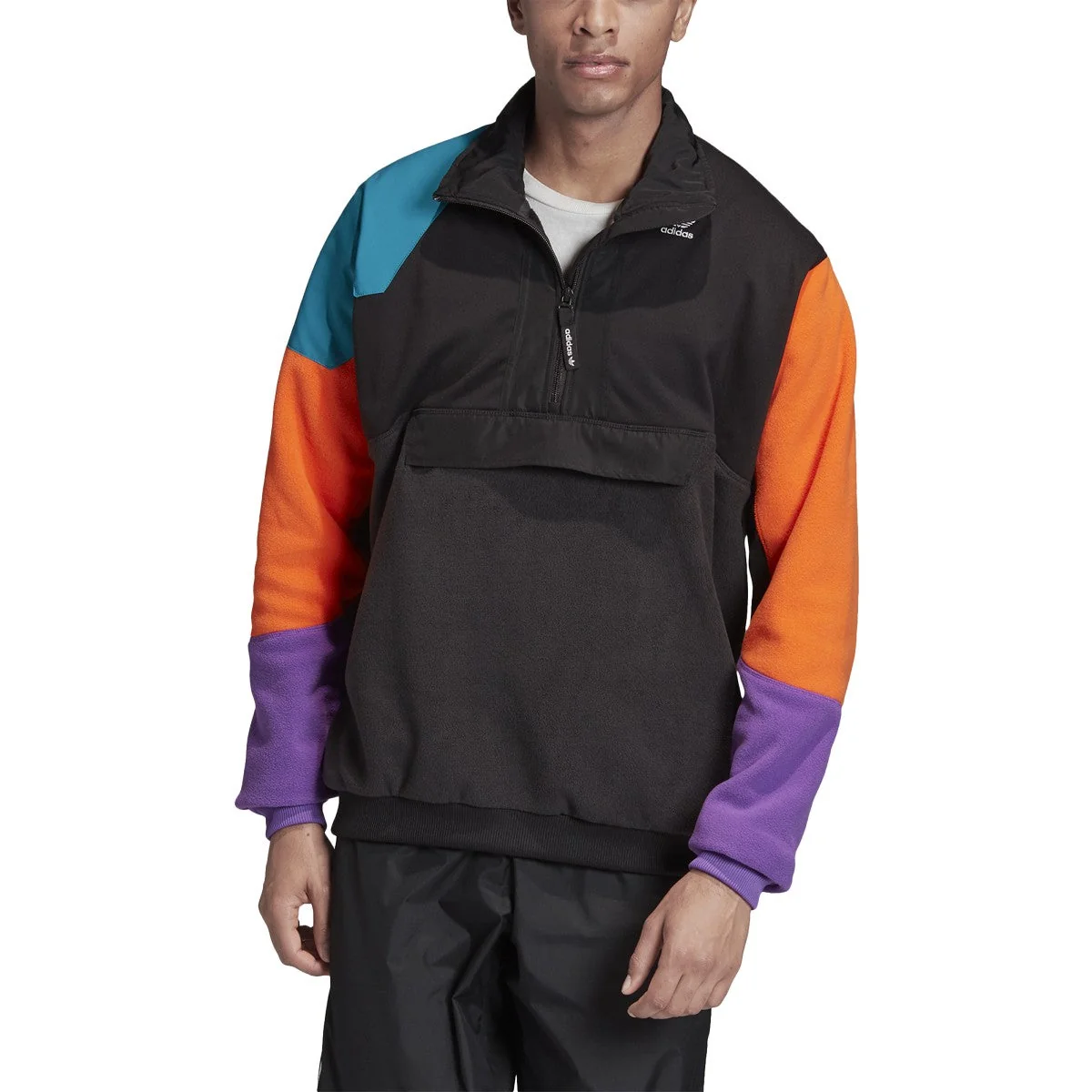 Durable adidas Men's s Pt3 Half Zip Fleece Jacket Jackets Reusable