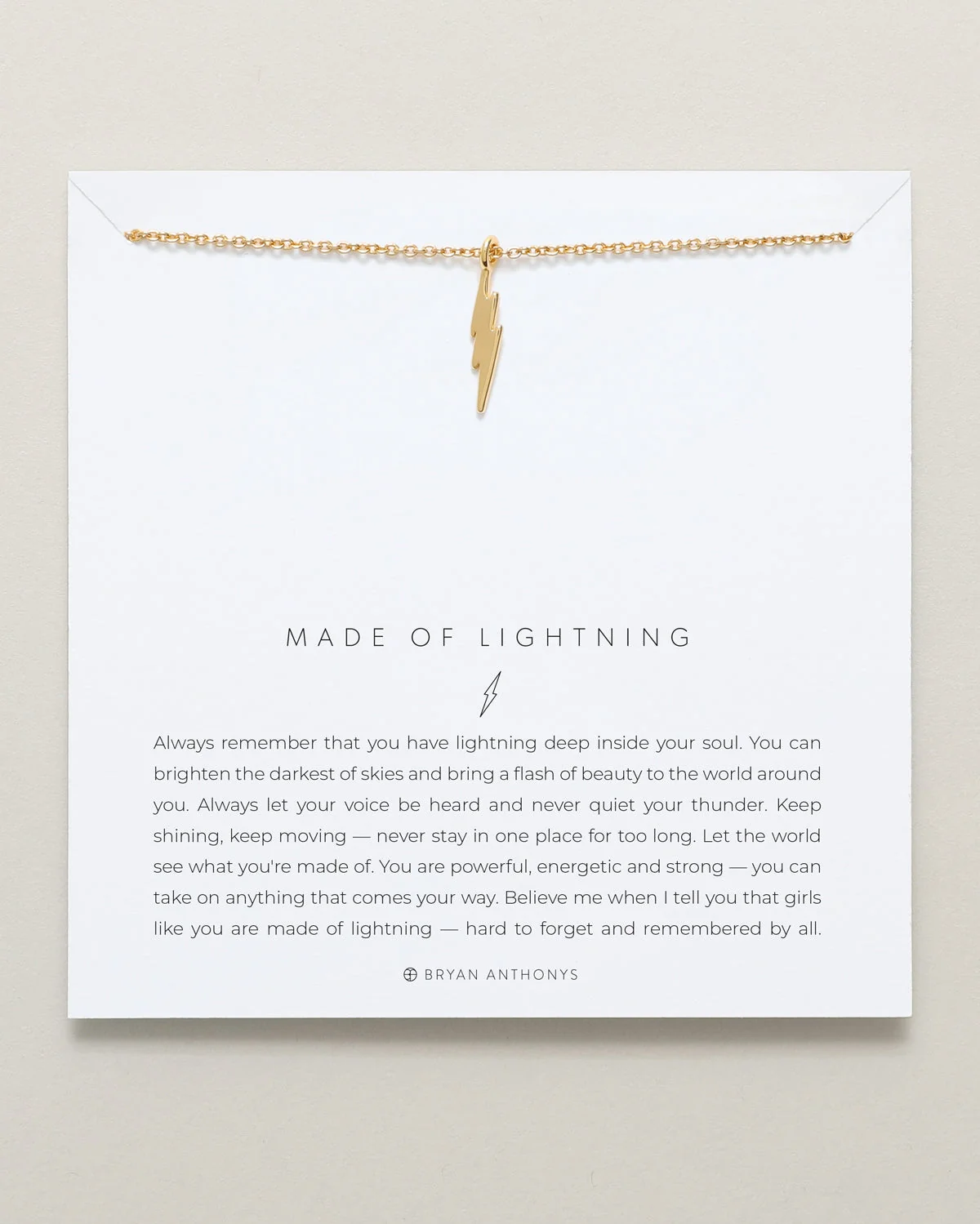 Unique Made of Lightning Necklace Solid