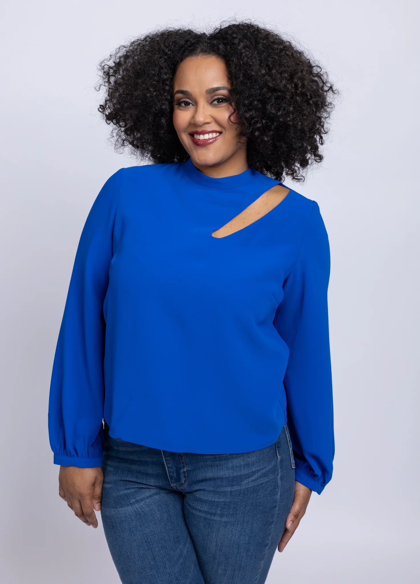 Contemporary Amanda Uprichard Top in Royal Certified