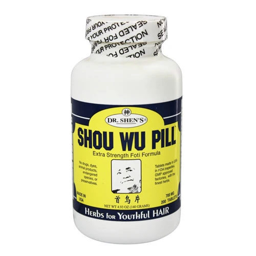 Exceptional Dr. Shens Shou Wu Pill Youthful Hair 700 Mg Tablets - 200 Ea Exclusive