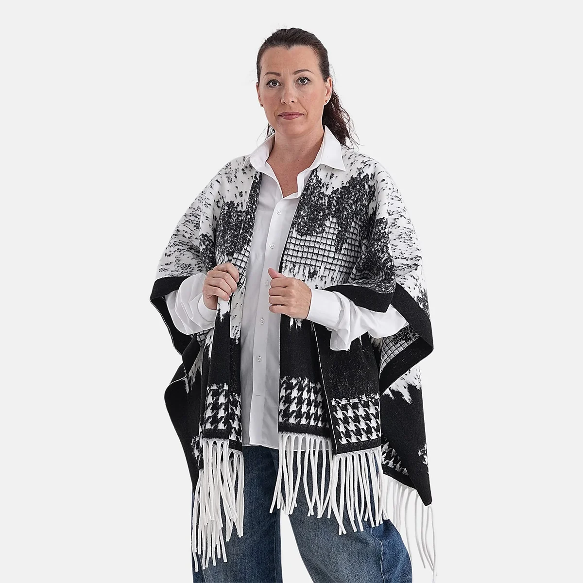 Advanced HomeWomen's Fashion AccessoriesTopsPoncho 8351570 Top-Quality