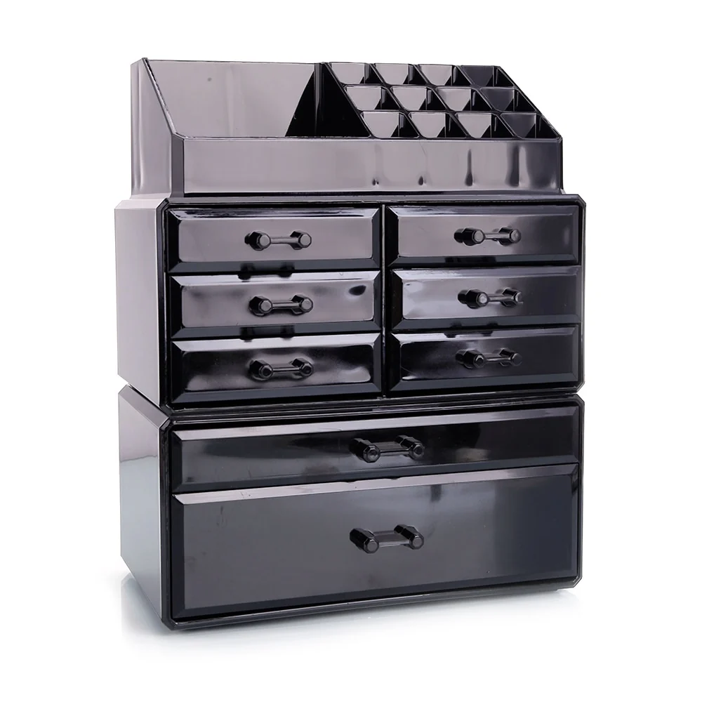 Comfortable Large Countertop Makeup Storage Drawer Organizer Box Smooth