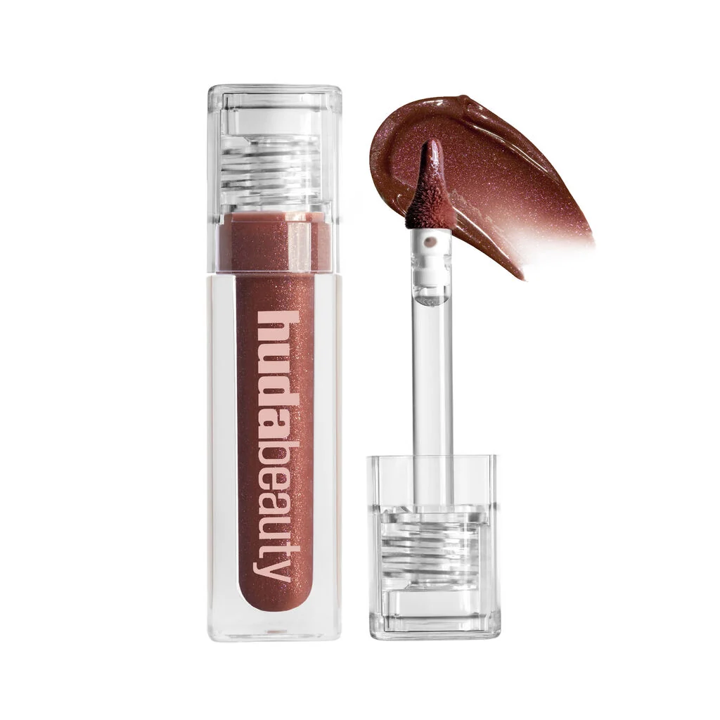 Classic HUDA BEAUTY Icy Nude FAUX FILLER Lip Gloss SHE FIRE Carefully Designed