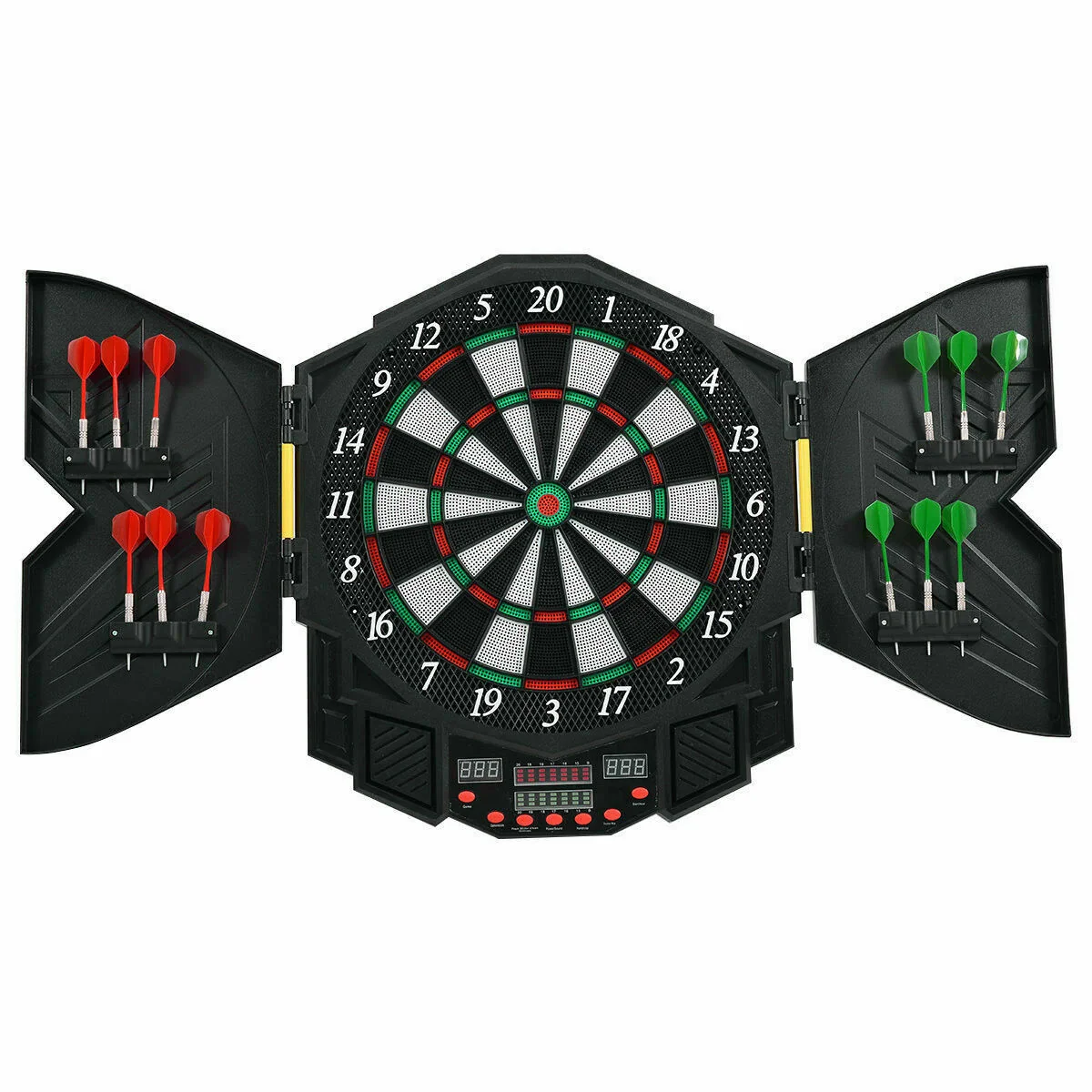 World-Class Professional Complete Electronic Dart Board Cabinet Set Superior