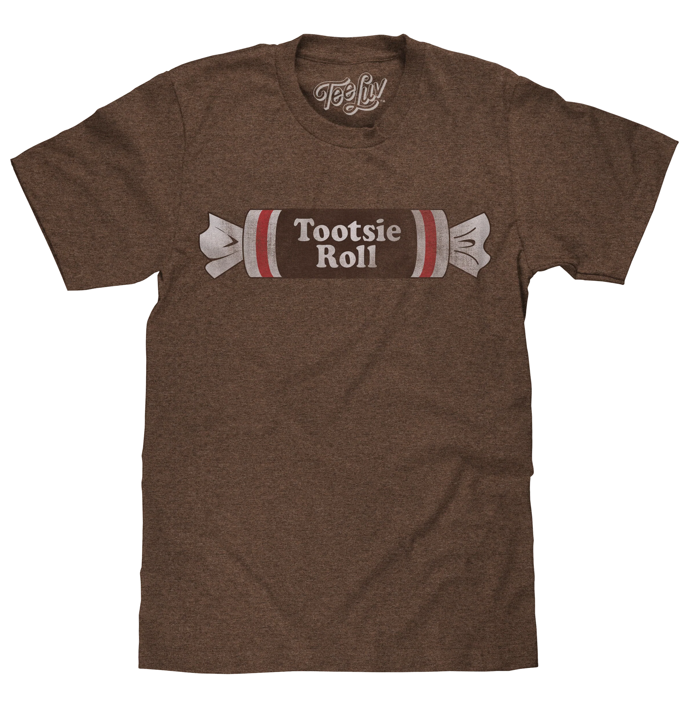 Breathable Tootsie Roll Logo T-Shirt - Brown Smart