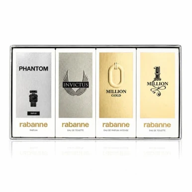 Solid Paco Rabanne 4 5 Ml Mini Set for Men One Million Eau De Toilette Million Gold Eau De Parfum Intense Invictus Eau De Toilette Phantom Parfum Powerful