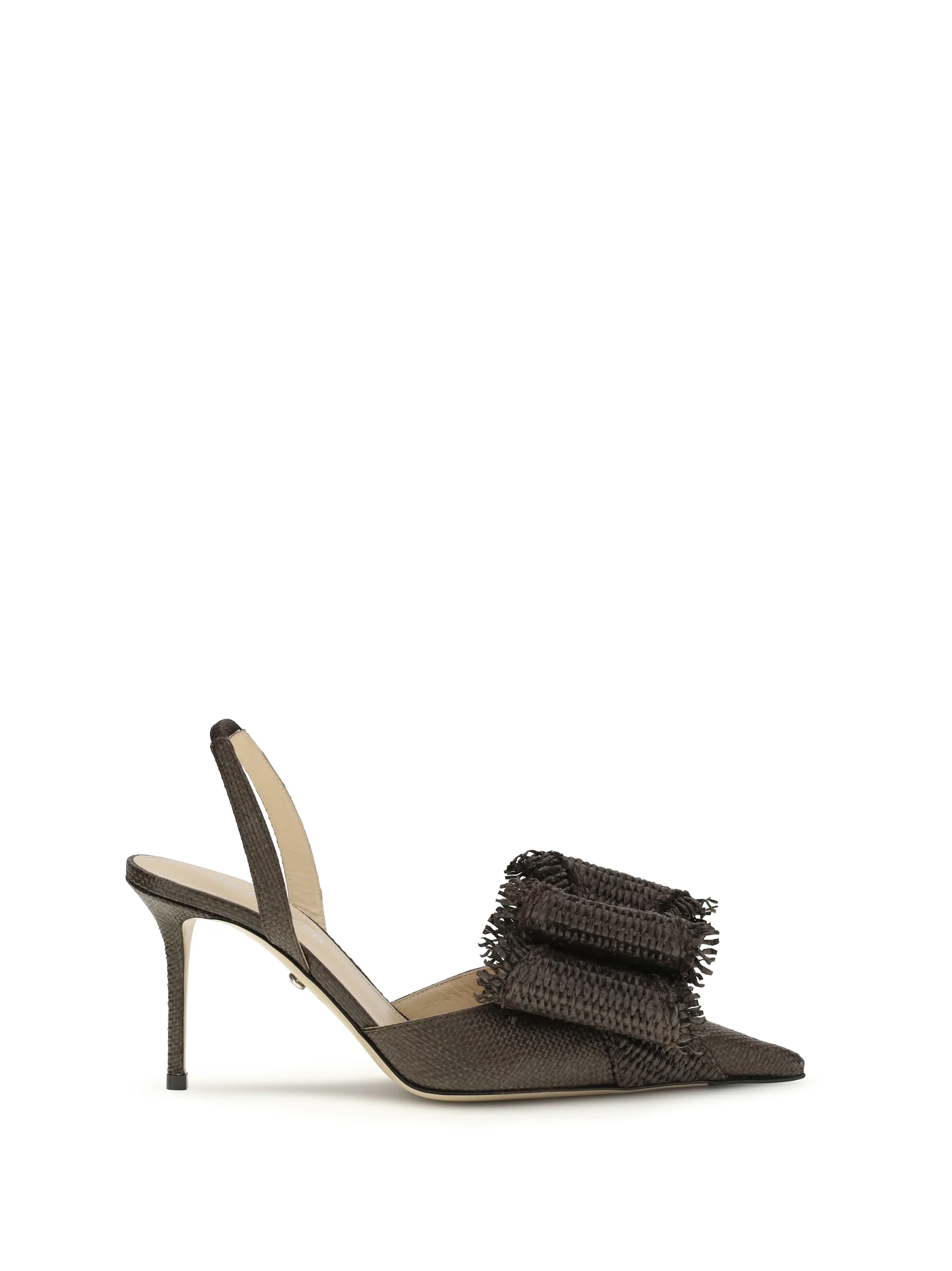 Soft Pumps Le Cadeau Mocha Raffia Casual