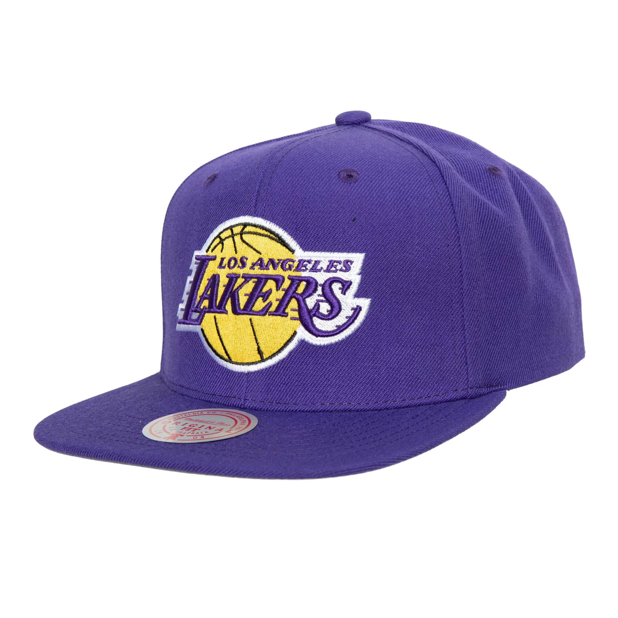 Smooth Mitchell Ness Men's NBA Team Ground 2.0 Snapback Lakers Snapback Caps Unique