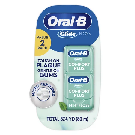 Crafted Oral B Glide Pro-Health Comfort Plus Mint Floss Value Pack 2 Premium Material