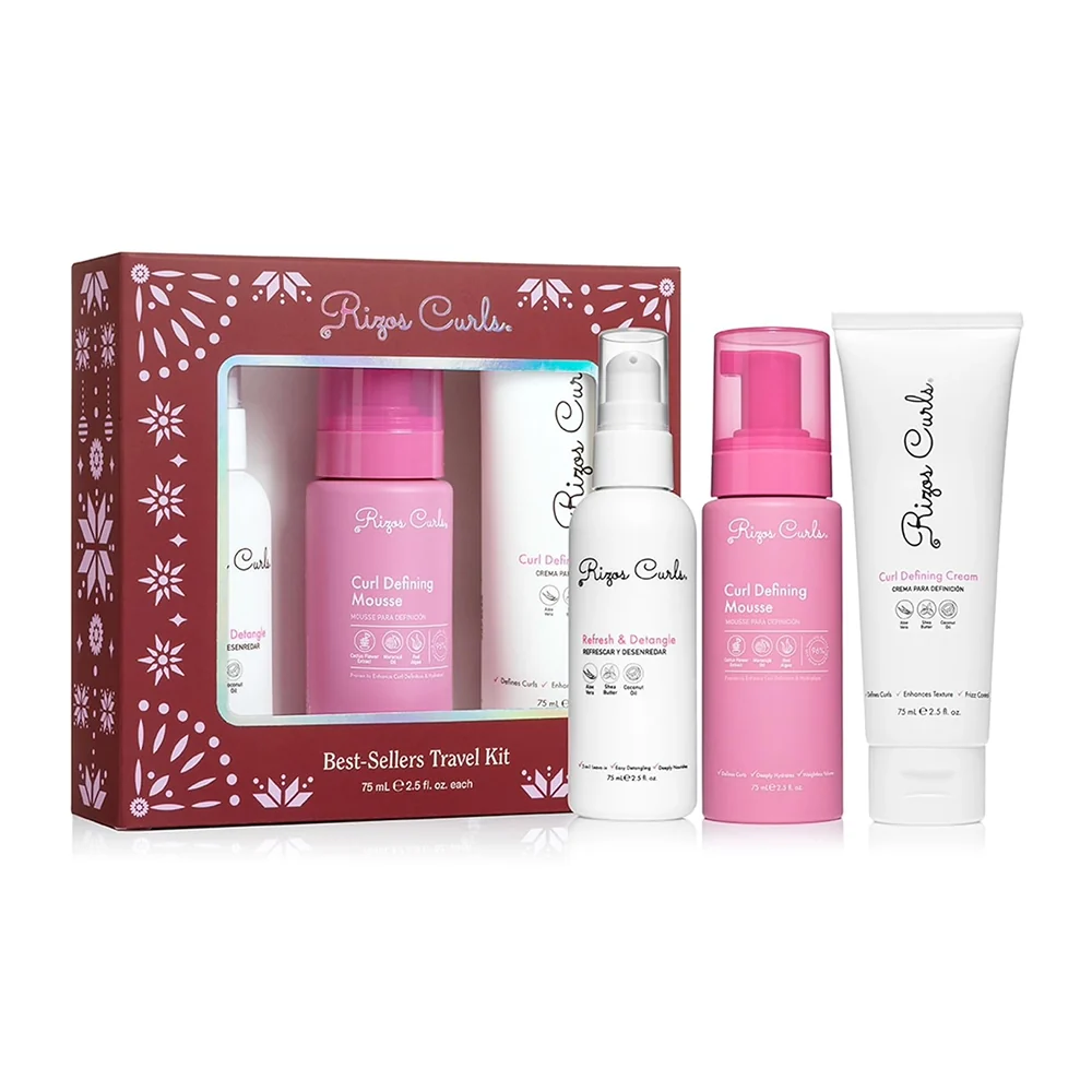High-Quality Rizos Curls Sellers Travel Kit for Curl Hydration and Definition 2.5Oz 75ml 3Ea Functional