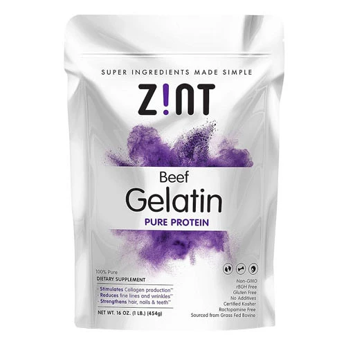 Consistent Zint Beef Gelatin Pure Protein 16 Oz Expertly Made