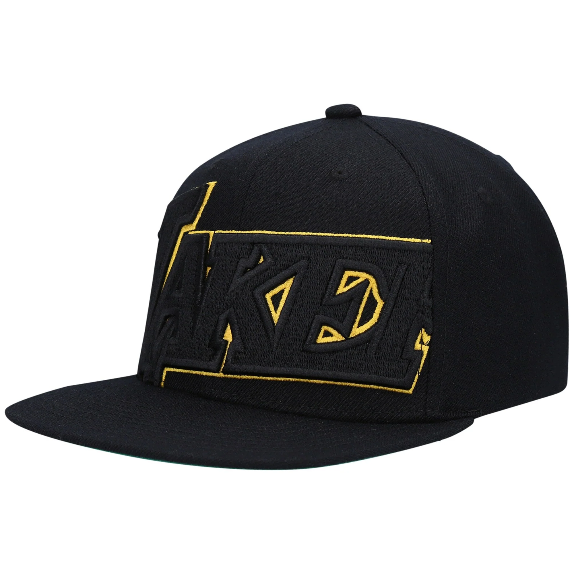 Safe Mitchell Ness Men's NBA Cropped Xl Snapback Lakers Snapback Caps Modern