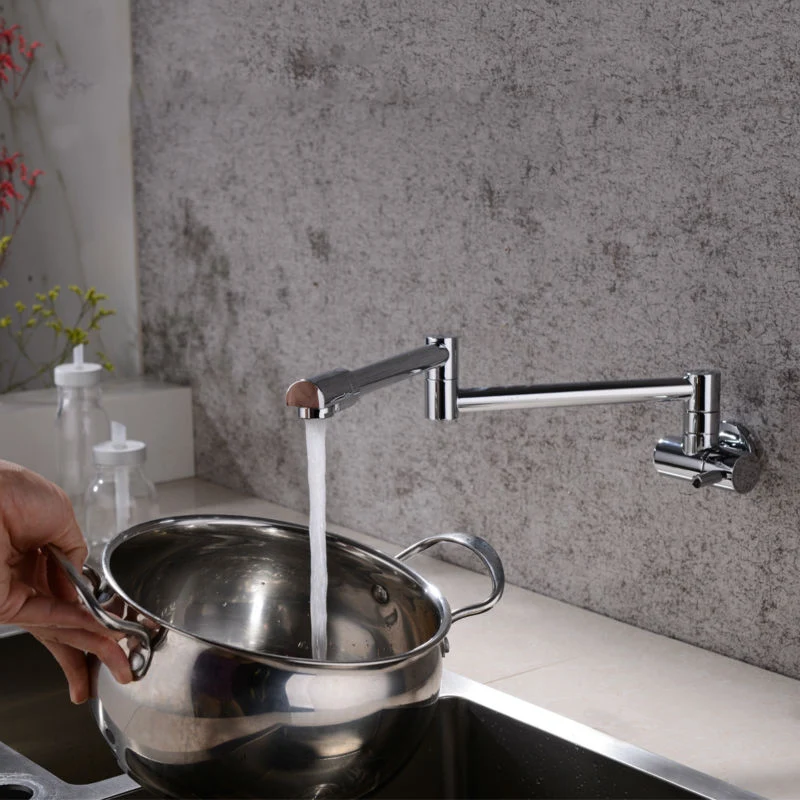 Safe Retractable Kitchen Stove Pot Filler Faucet Eco-Friendly