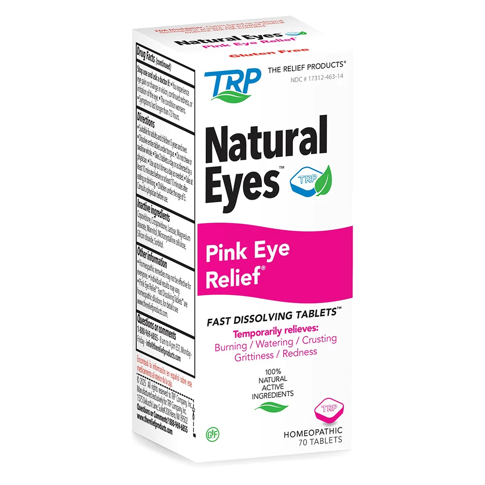 Durable The Relief Products Natural Eyes Pink Eye Relief Fast Dissolving Tablets 70Ea Versatile