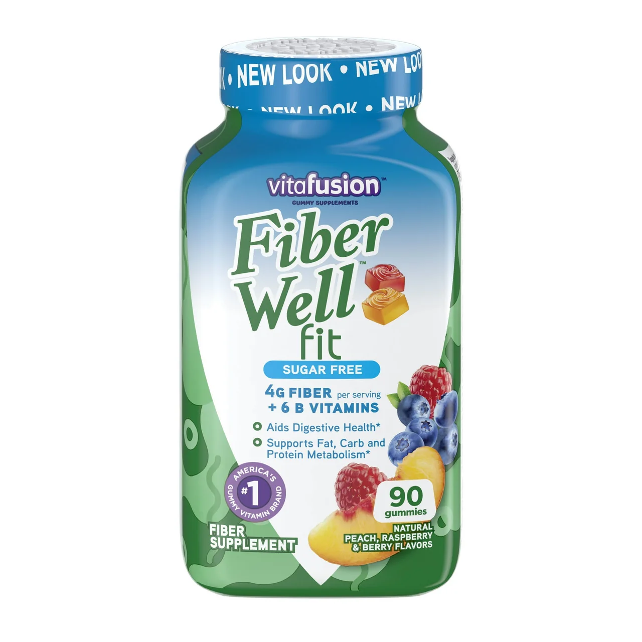 Versatile Vitafusion Fiber Well Fit Weight Management Gummies Fiber Supplement 90 Ea Traditional
