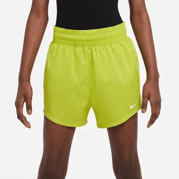 Genuine Nike Youth Dri-Fit One High-Waisted Woven Training Shorts High-End